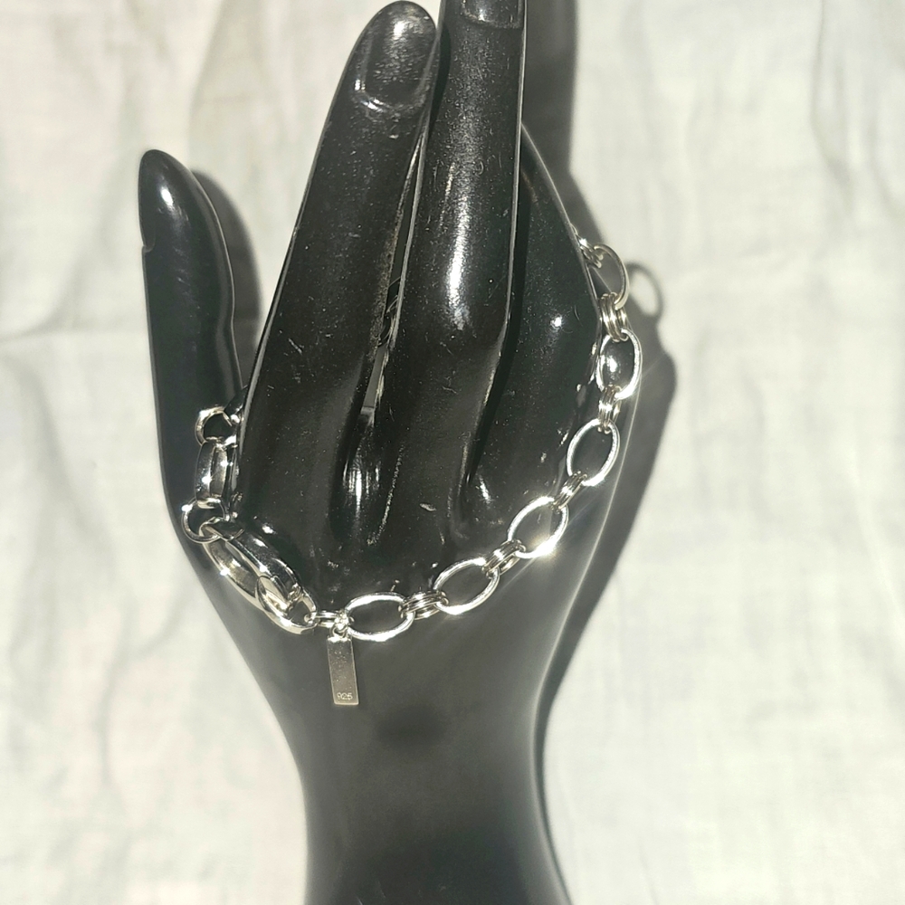 Jette Joop Charm Bracelet Sterling Silver German 8" Oval Loop